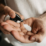 LAVENDER ORGANIC HAND LOTION IN GLASS BOTTLE