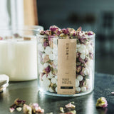 ROSE WAX MELTS IN GLASS VOTIVE