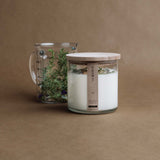 JUNIPER & LIMONIUM CANDLE IN GLASS VOTIVE