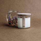 WILD FLOWERS CANDLE IN GLASS VOTIVE