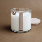 CINNAMON CANDLE IN GLASS VOTIVE