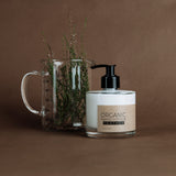 HEATHER ORGANIC HAND LOTION IN GLASS BOTTLE