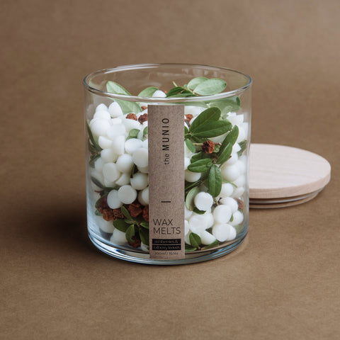 FOREST BERIES SOY WAX MELTS IN A GLASS VOTIVE