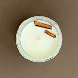 CINNAMON CANDLE IN GLASS JAR