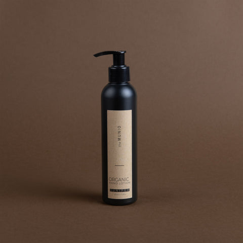 JUNIPER ORGANIC HAND LOTION IN BLACK BOTTLE 200ML