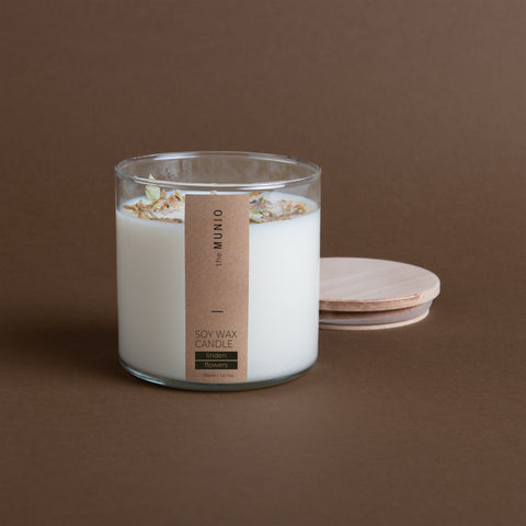 LINDEN FLOWERS CANDLE IN GLASS VOTIVE