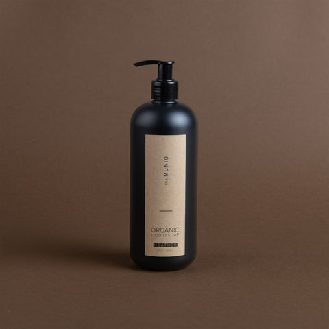 HEATHER ORGANIC LIQUID SOAP IN BLACK BOTTLE 500ML
