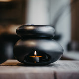 Black ceramic wax warmer