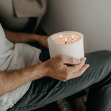 LINDEN FLOWERS LARGE 3-WICK PILLAR CANDLE