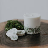 MOSS SCENTED SOY WAX ROUNDS